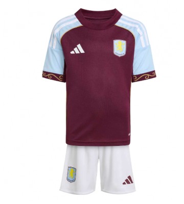 Aston Villa Pau Torres #14 Hjemmebanetrøje Børn 2025-26 Kortærmet (+ Korte bukser)